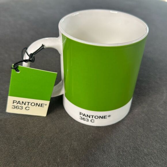 Pantone 363 C Pea Green Coffee Mug Whitbread Wilkinson Fine China NEW - Picture 1 of 10